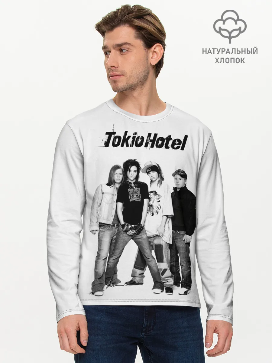 Мужской лонгслив базовый / Tokio Hotel