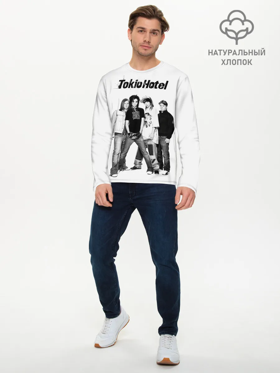 Мужской лонгслив базовый / Tokio Hotel