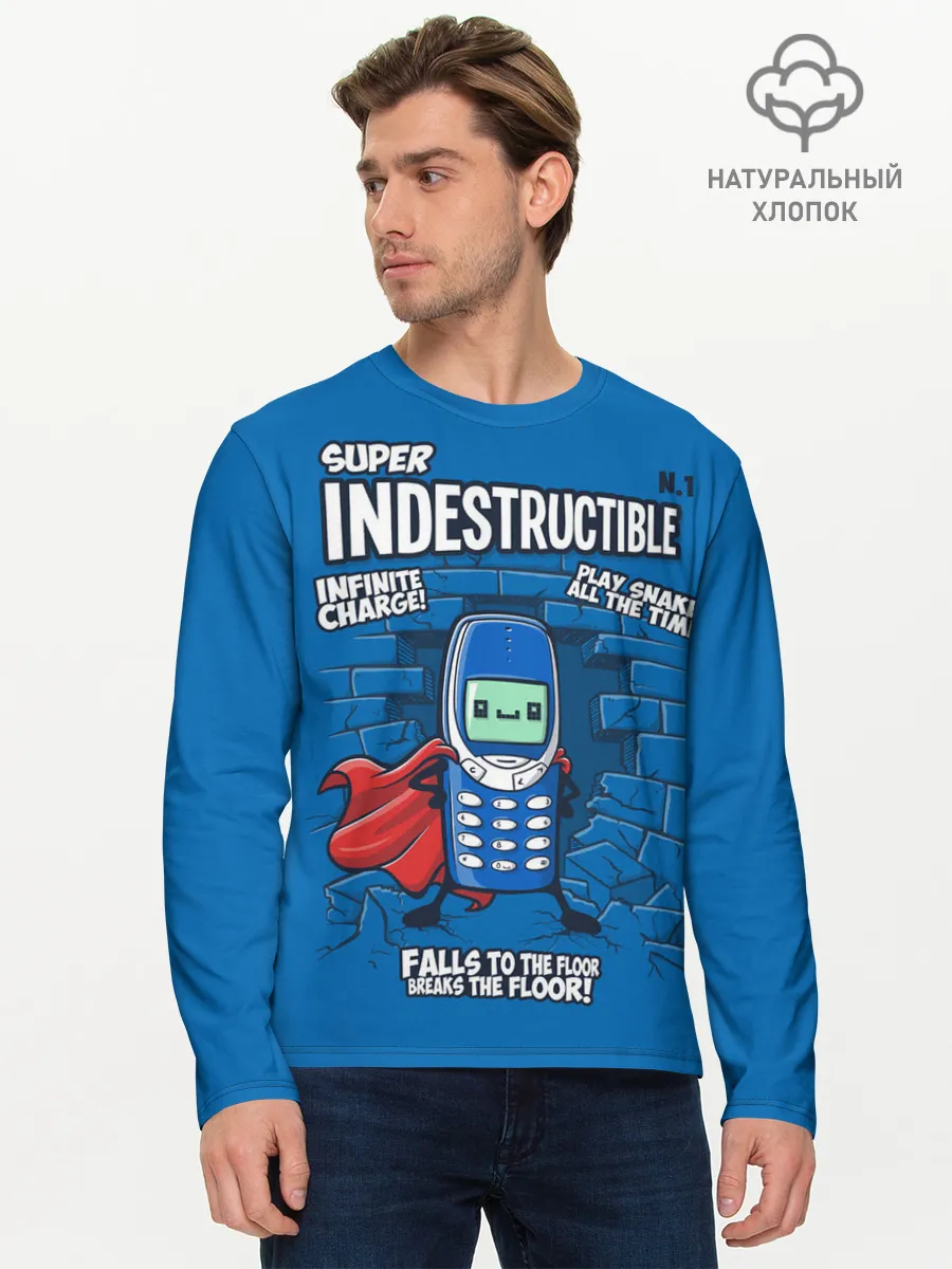 Мужской лонгслив базовый / 3310: Супер Нерушимый