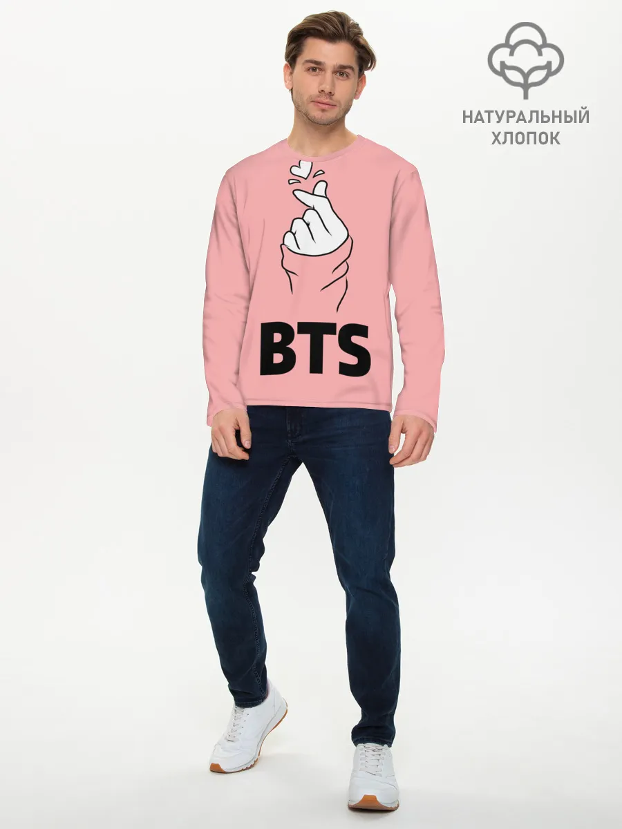 Мужской лонгслив базовый / РЮКЗАК BTS