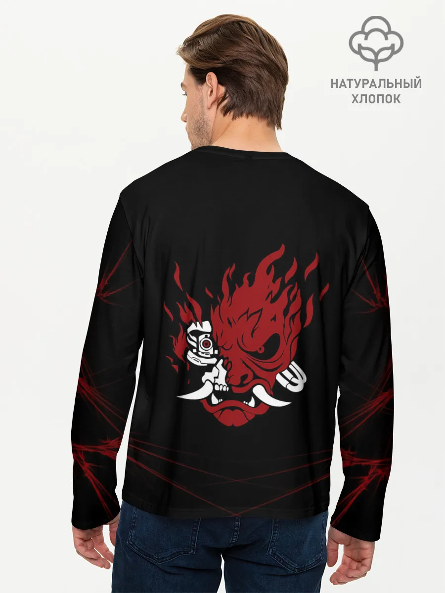 Мужской лонгслив базовый / Cyberpunk 2077