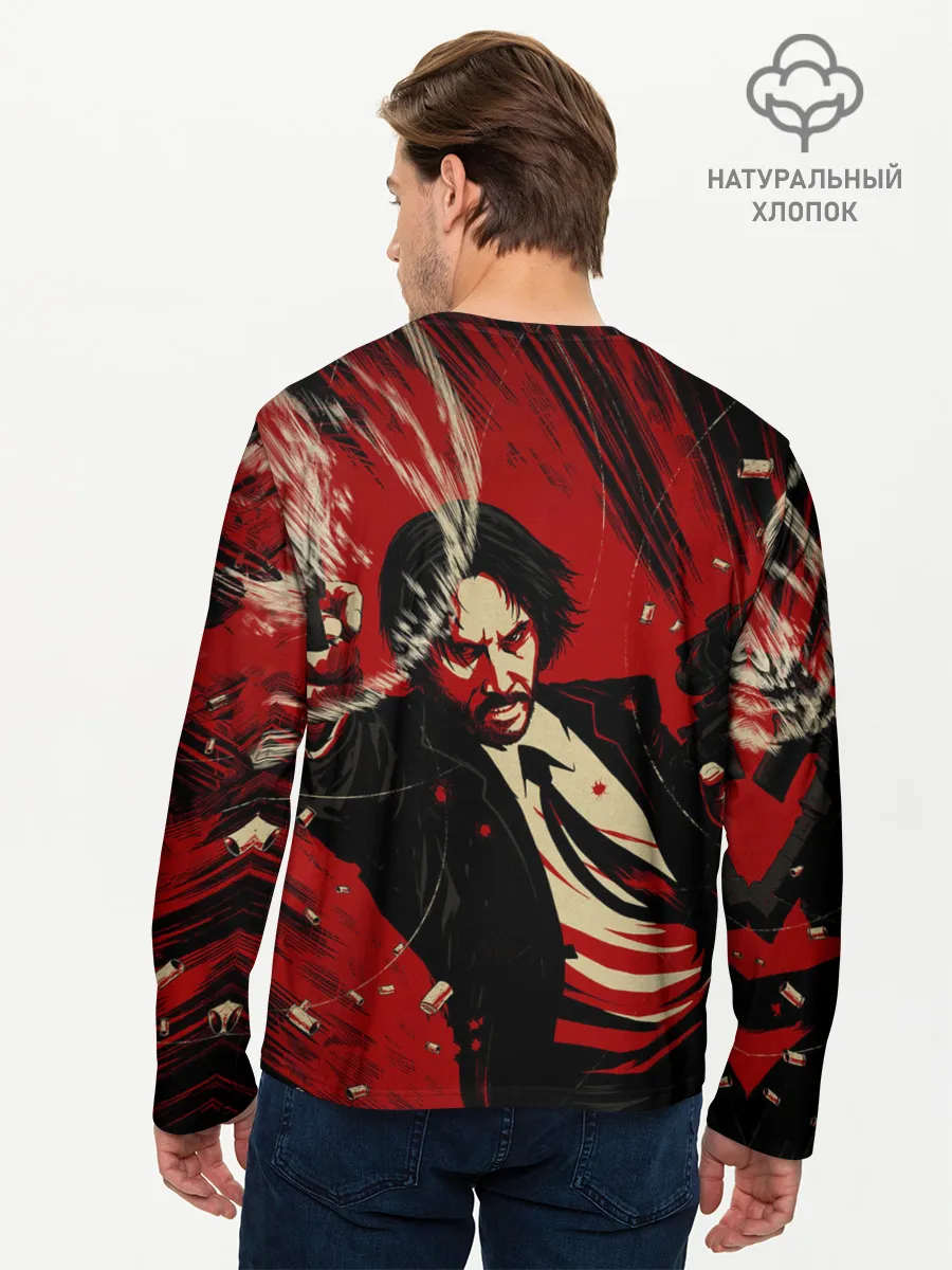 Мужской лонгслив базовый / Джон Уик