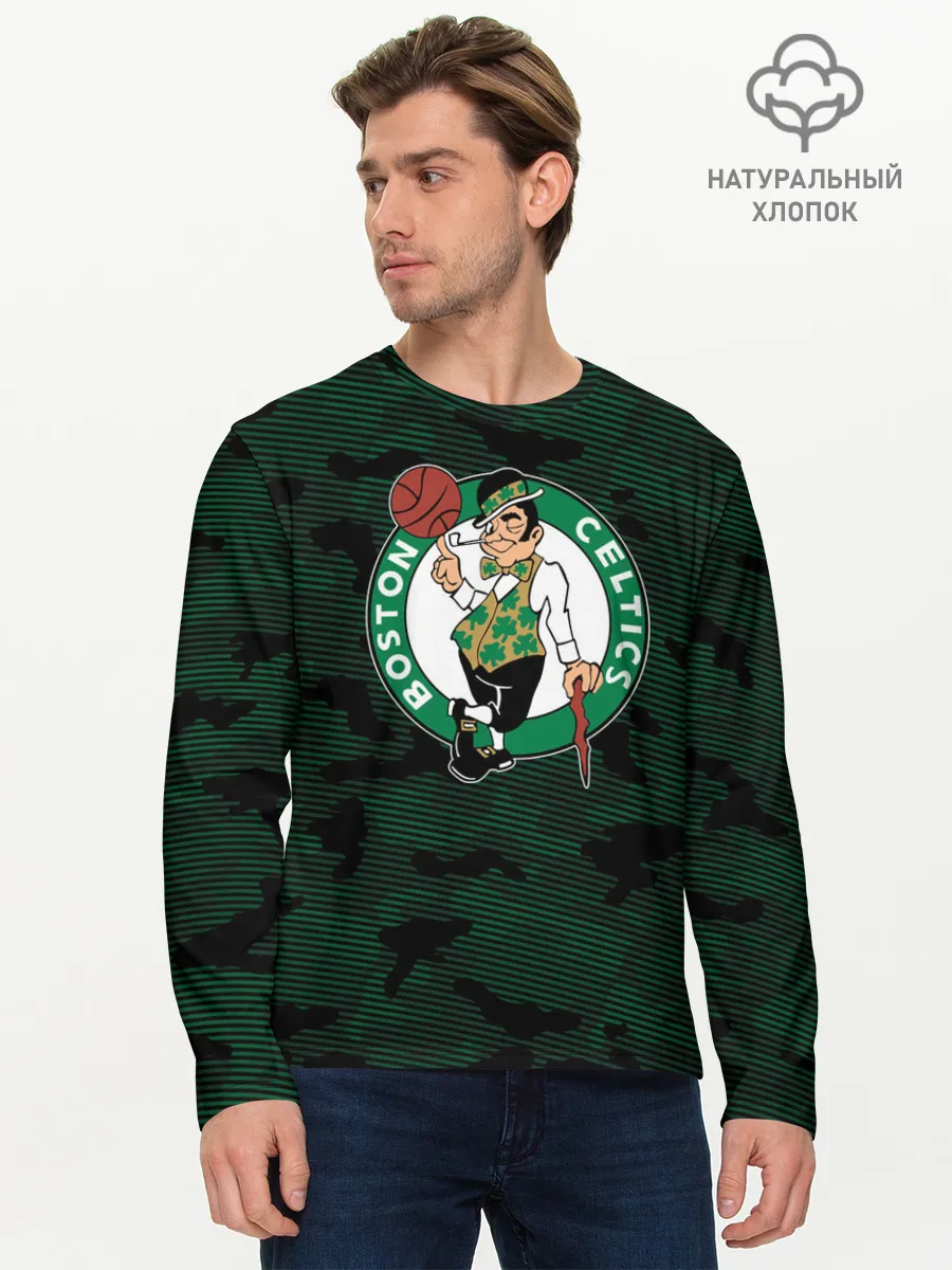Мужской лонгслив базовый / Boston Celtics