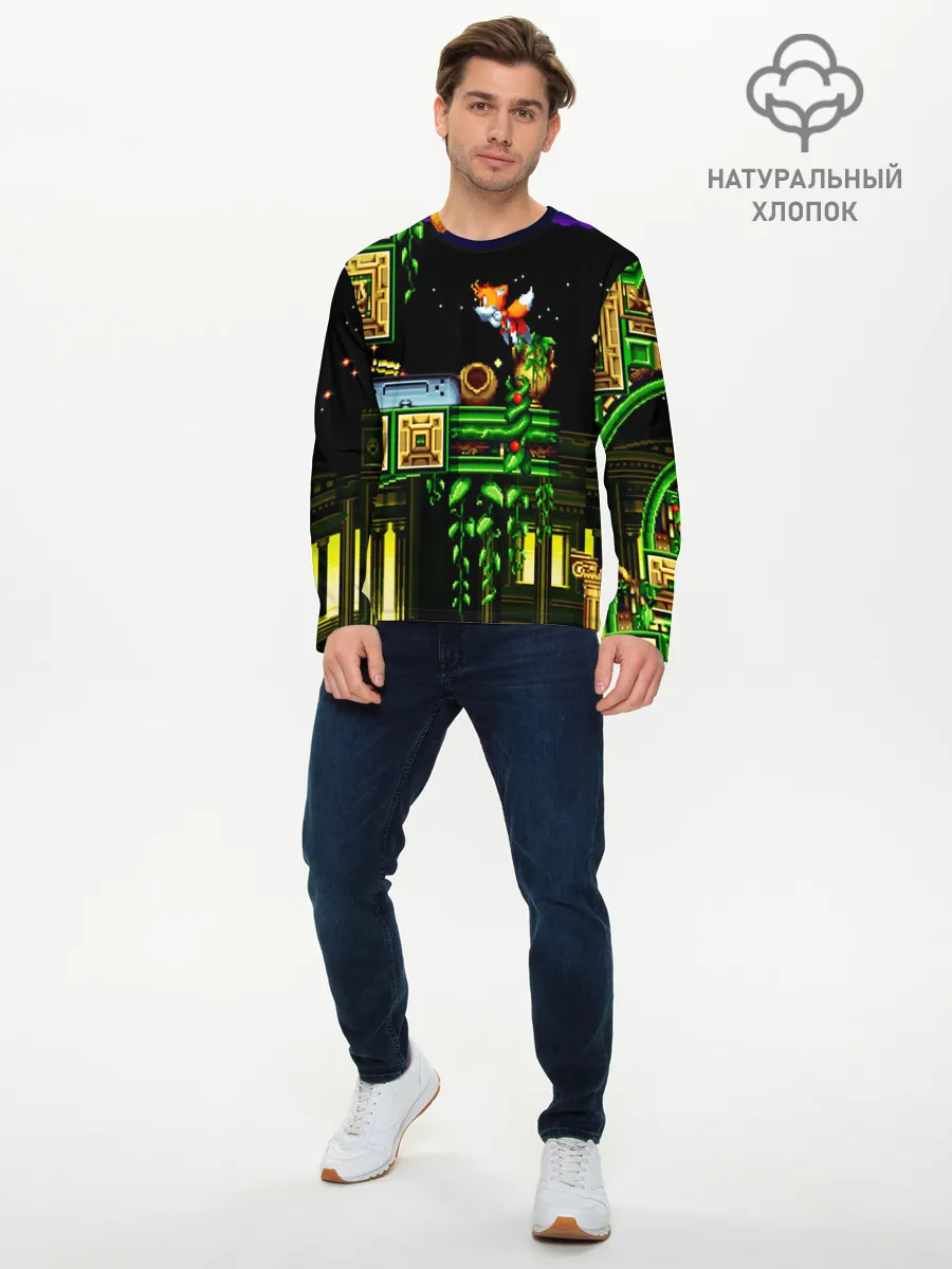 Мужской лонгслив базовый / SONIC