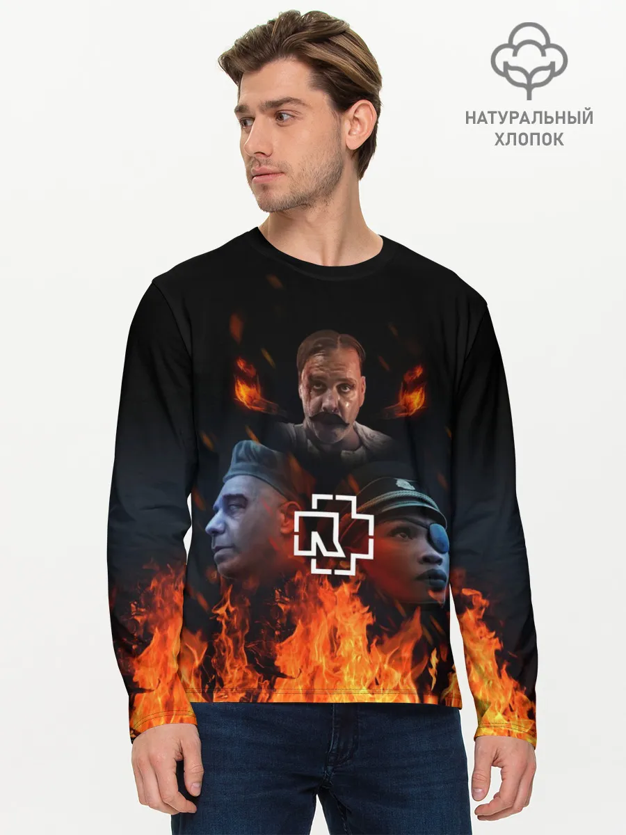 Мужской лонгслив базовый / Rammstein