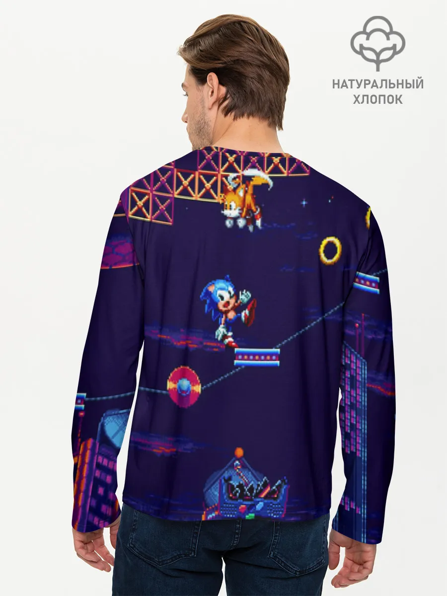 Мужской лонгслив базовый / SONIC