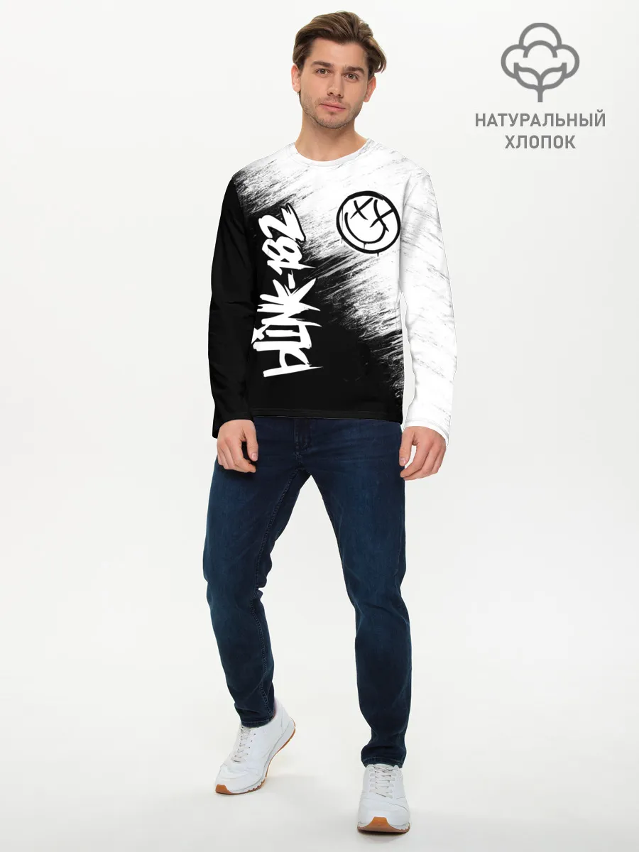 Мужской лонгслив базовый / Blink-182