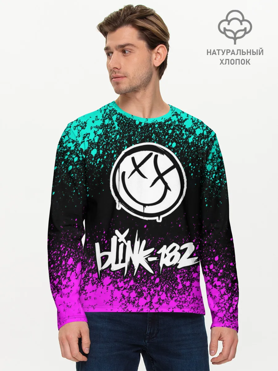 Мужской лонгслив базовый / Blink-182