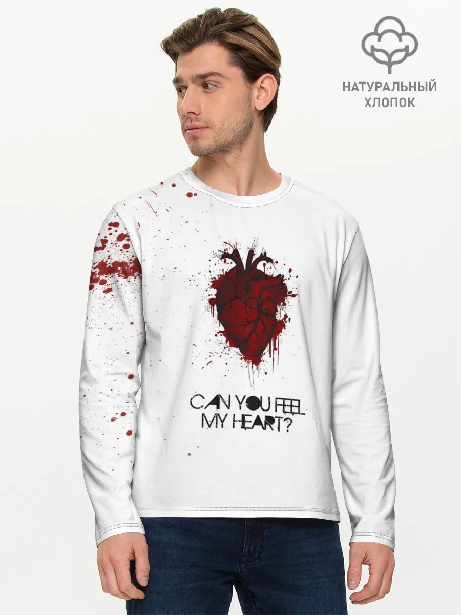 Мужской лонгслив базовый / Can You Feel My Heart - BMTH