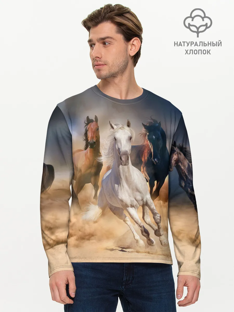 Мужской лонгслив базовый / Табун