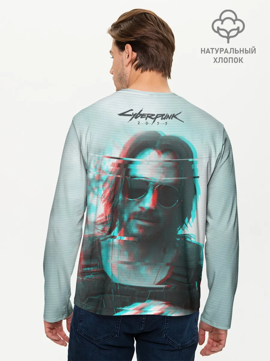 Мужской лонгслив базовый / Cyberpunk 2077