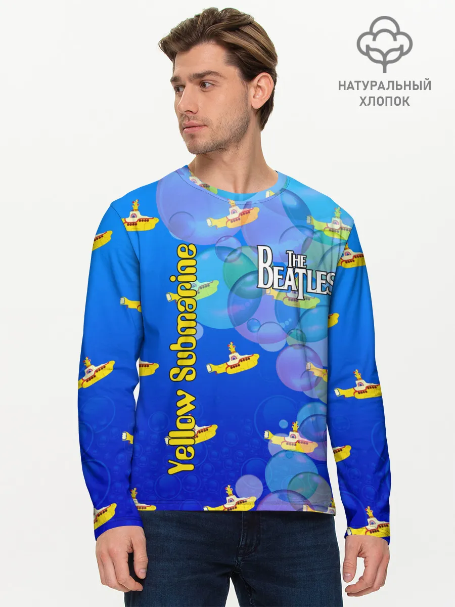 Мужской лонгслив базовый / The Beatles