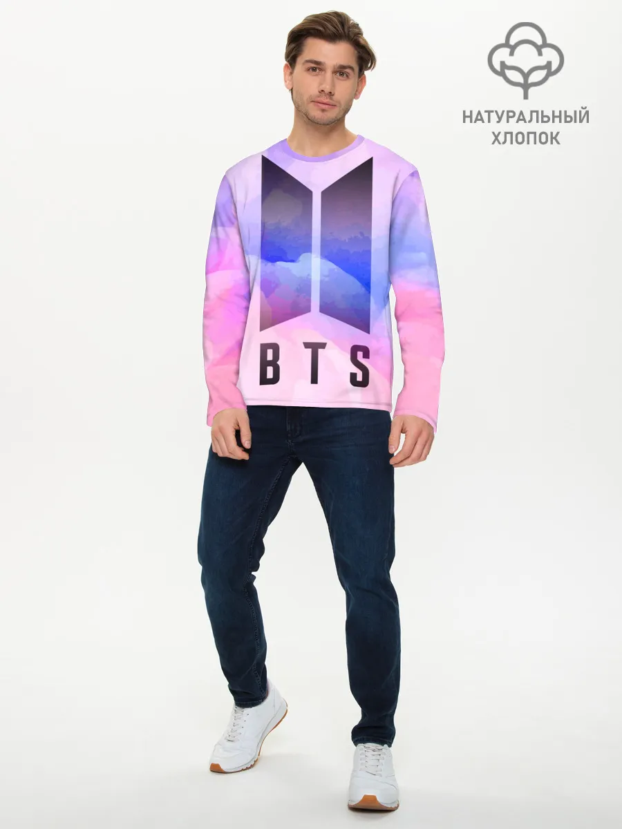 Мужской лонгслив базовый / BTS