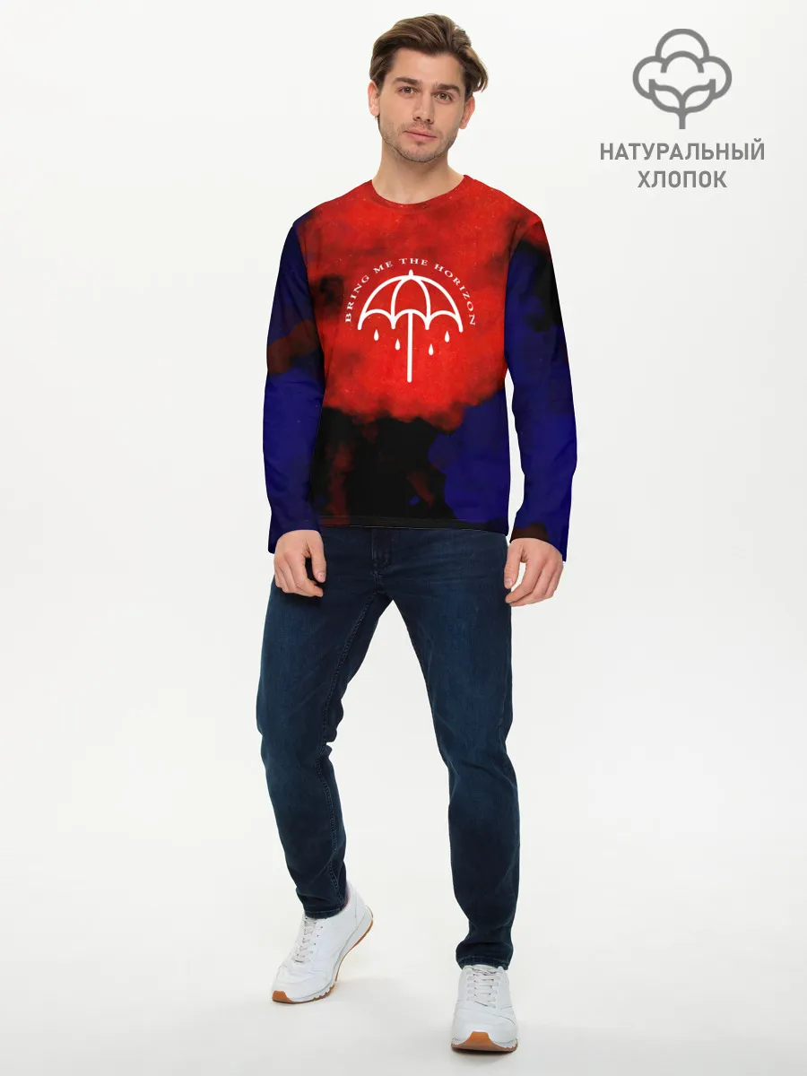 Мужской лонгслив базовый / Bring Me the Horizon