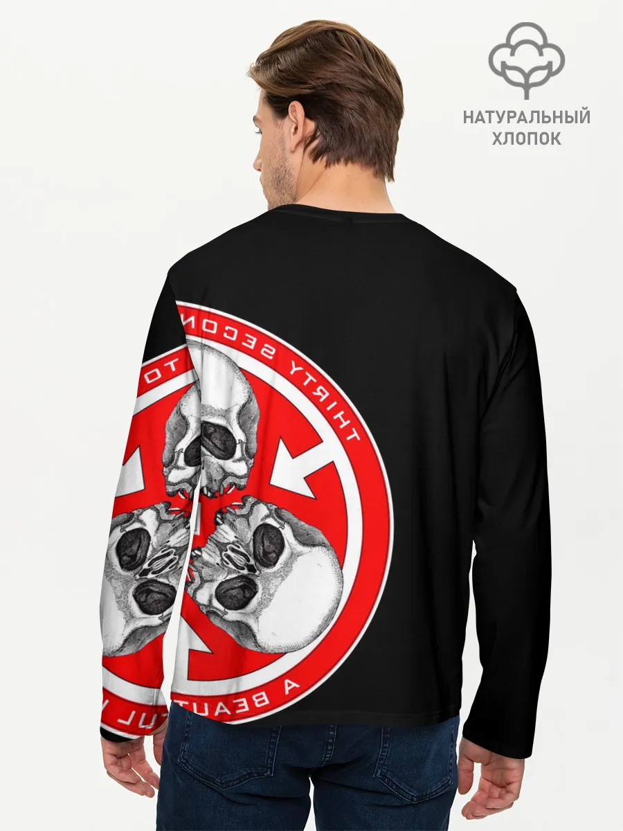 Мужской лонгслив базовый / 30 Seconds to Mars