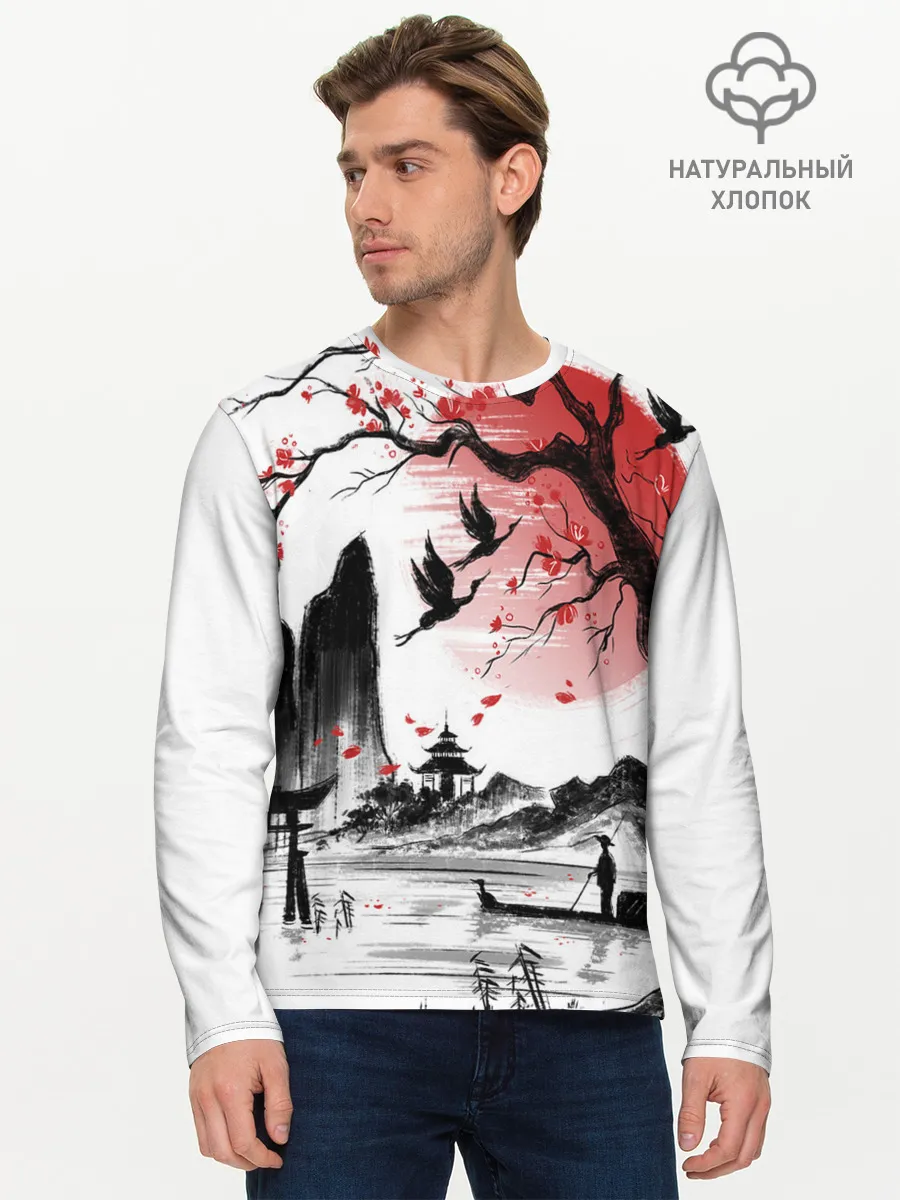 Мужской лонгслив базовый / ЯПОНСКАЯ МЕЧТА | JAPAN DREAM