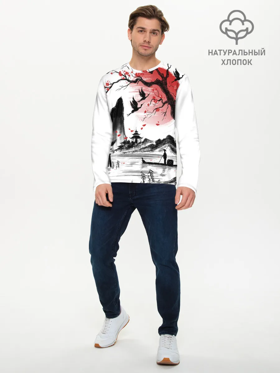 Мужской лонгслив базовый / ЯПОНСКАЯ МЕЧТА | JAPAN DREAM