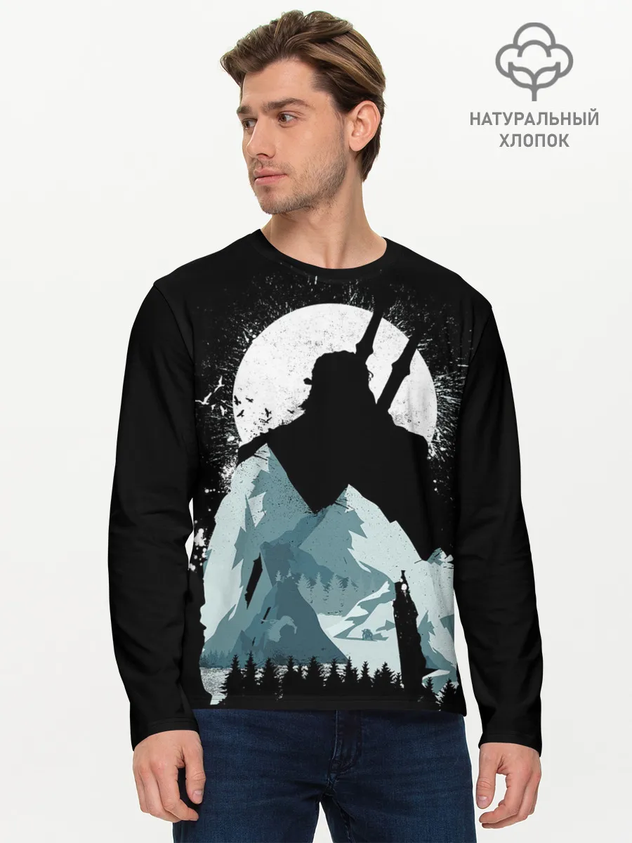 Мужской лонгслив базовый / The Witcher 3: Wild Hunt