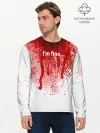 Мужской лонгслив базовый / Im fine