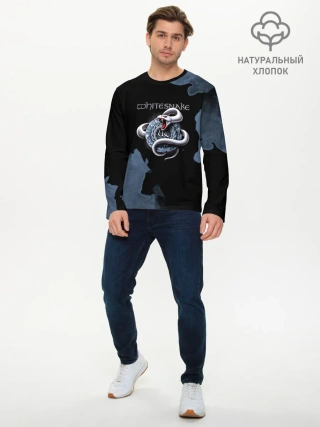 Мужской лонгслив базовый / WHITESNAKE