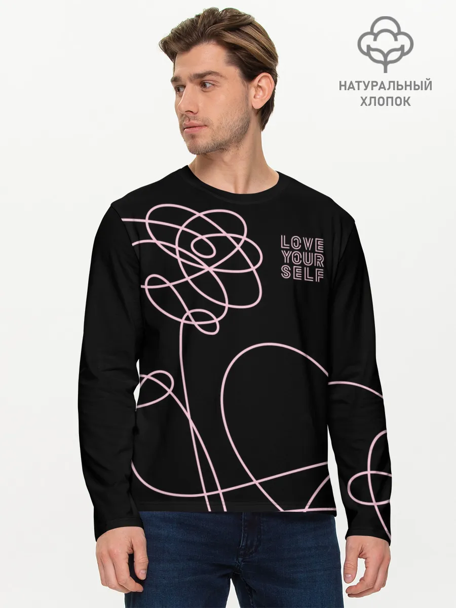 Мужской лонгслив базовый / BTS