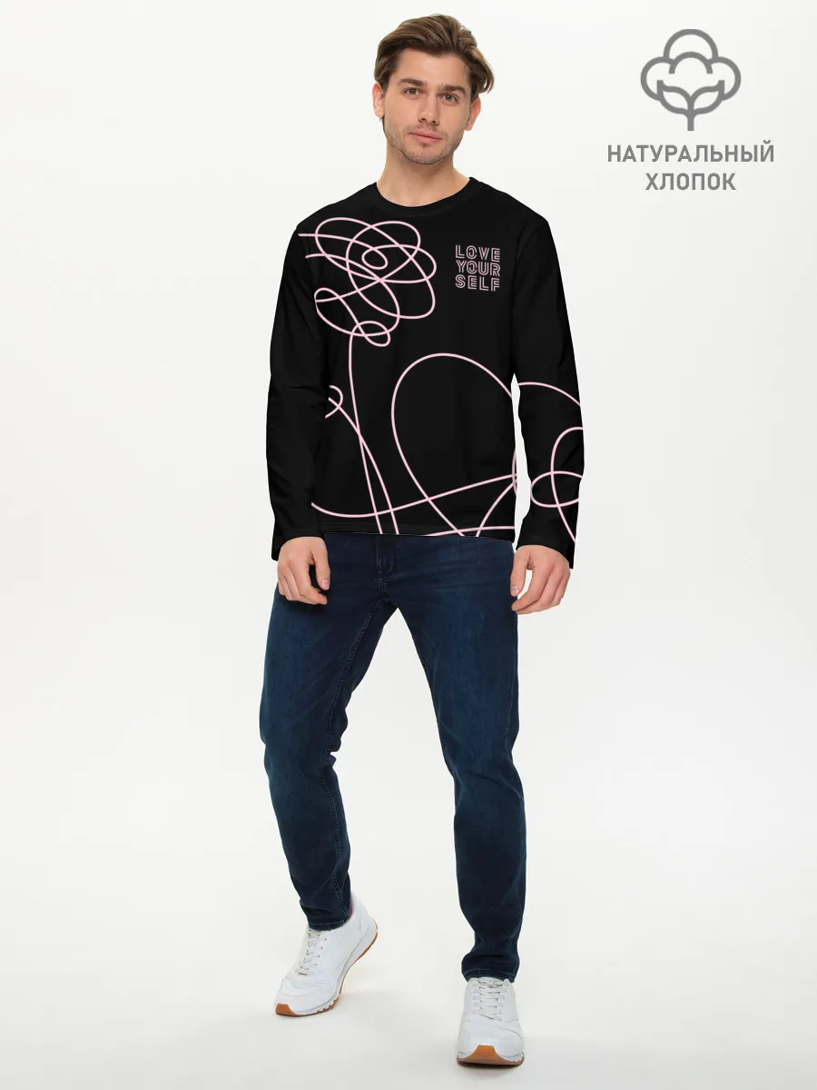 Мужской лонгслив базовый / BTS