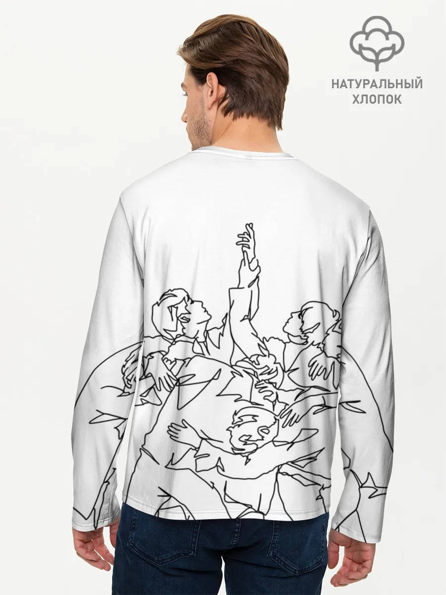 Мужской лонгслив базовый / BTS