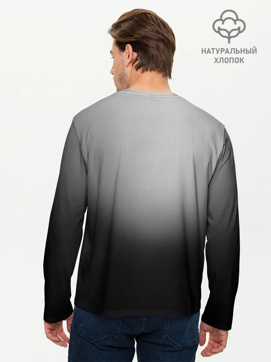 Мужской лонгслив базовый / Кричащее Лицо Внутри