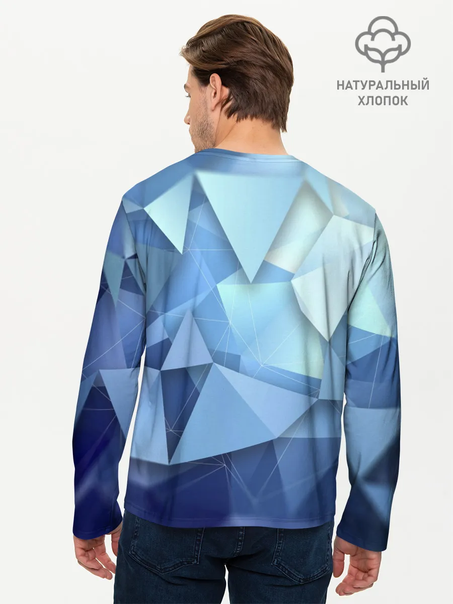 Мужской лонгслив базовый / абстракция