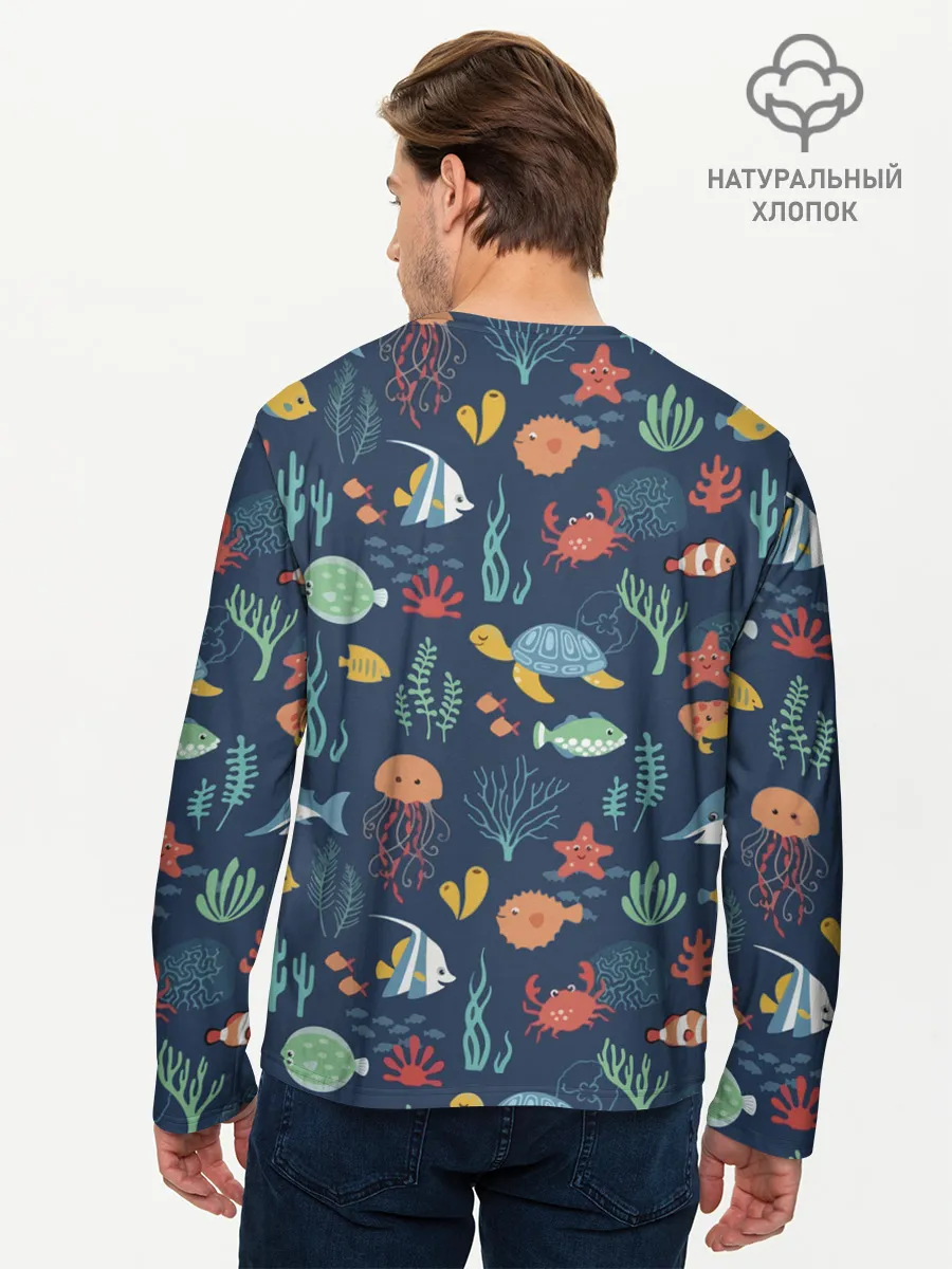 Мужской лонгслив базовый / Завтрак