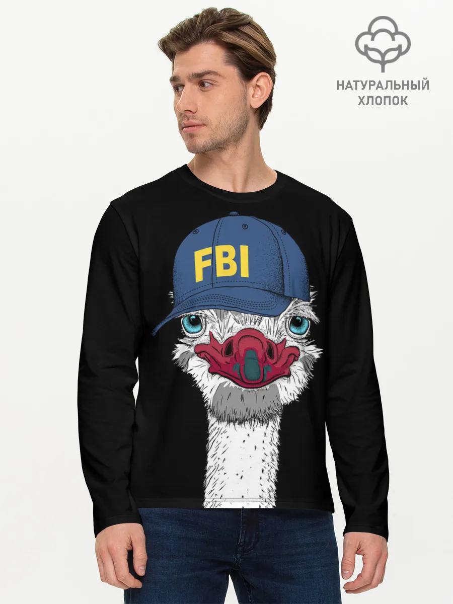 Мужской лонгслив базовый / FBI