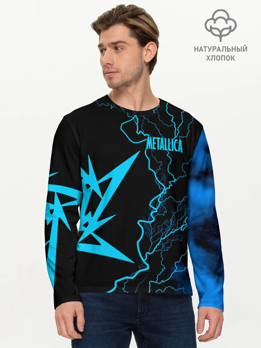 Мужской лонгслив базовый / Metallica