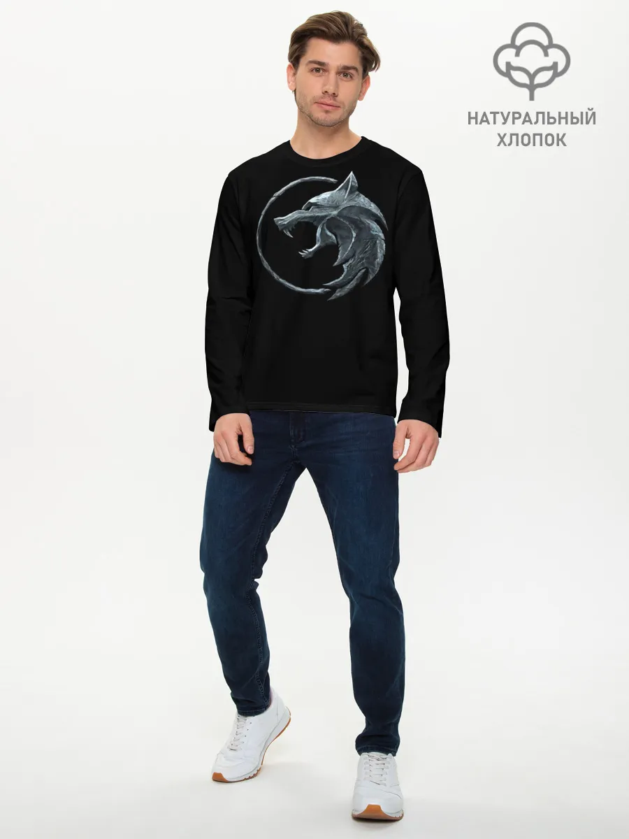 Мужской лонгслив базовый / Wolf