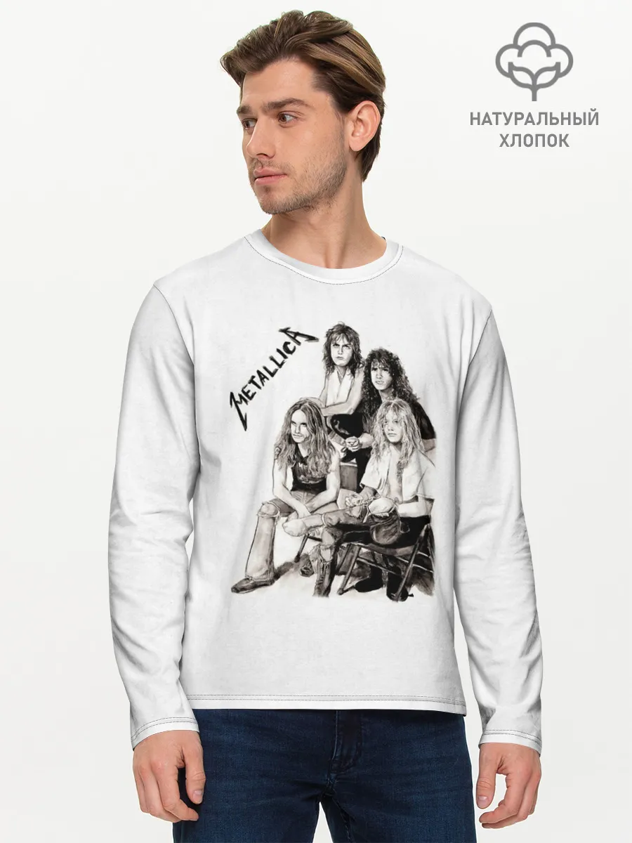 Мужской лонгслив базовый / Metallica