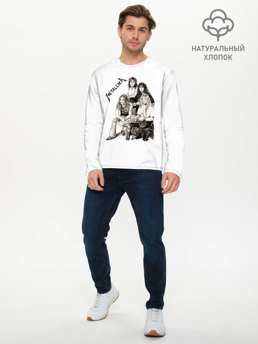 Мужской лонгслив базовый / Metallica