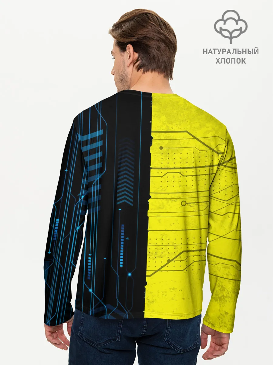 Мужской лонгслив базовый / CYBERPUNK 2077