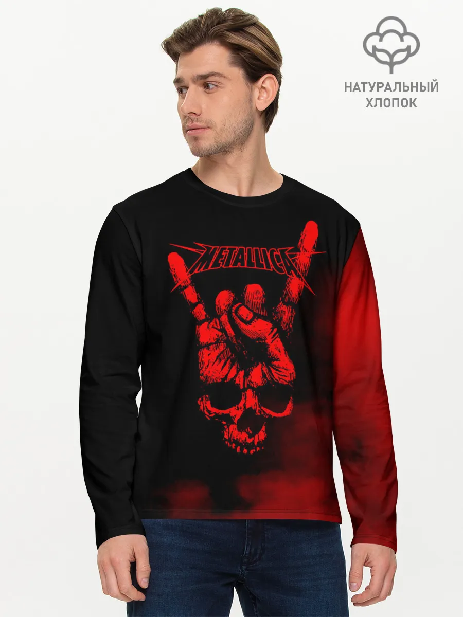 Мужской лонгслив базовый / Metallica