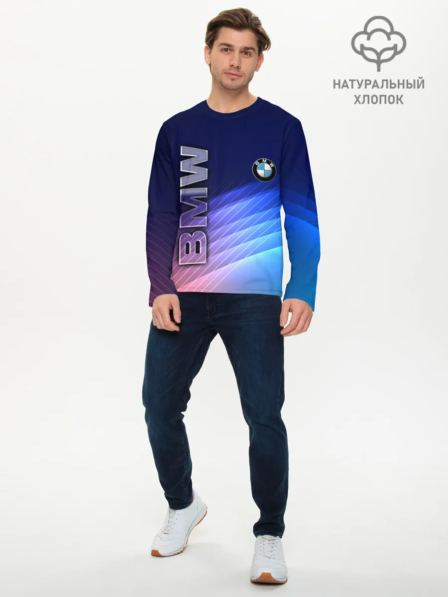 Мужской лонгслив базовый / BMW