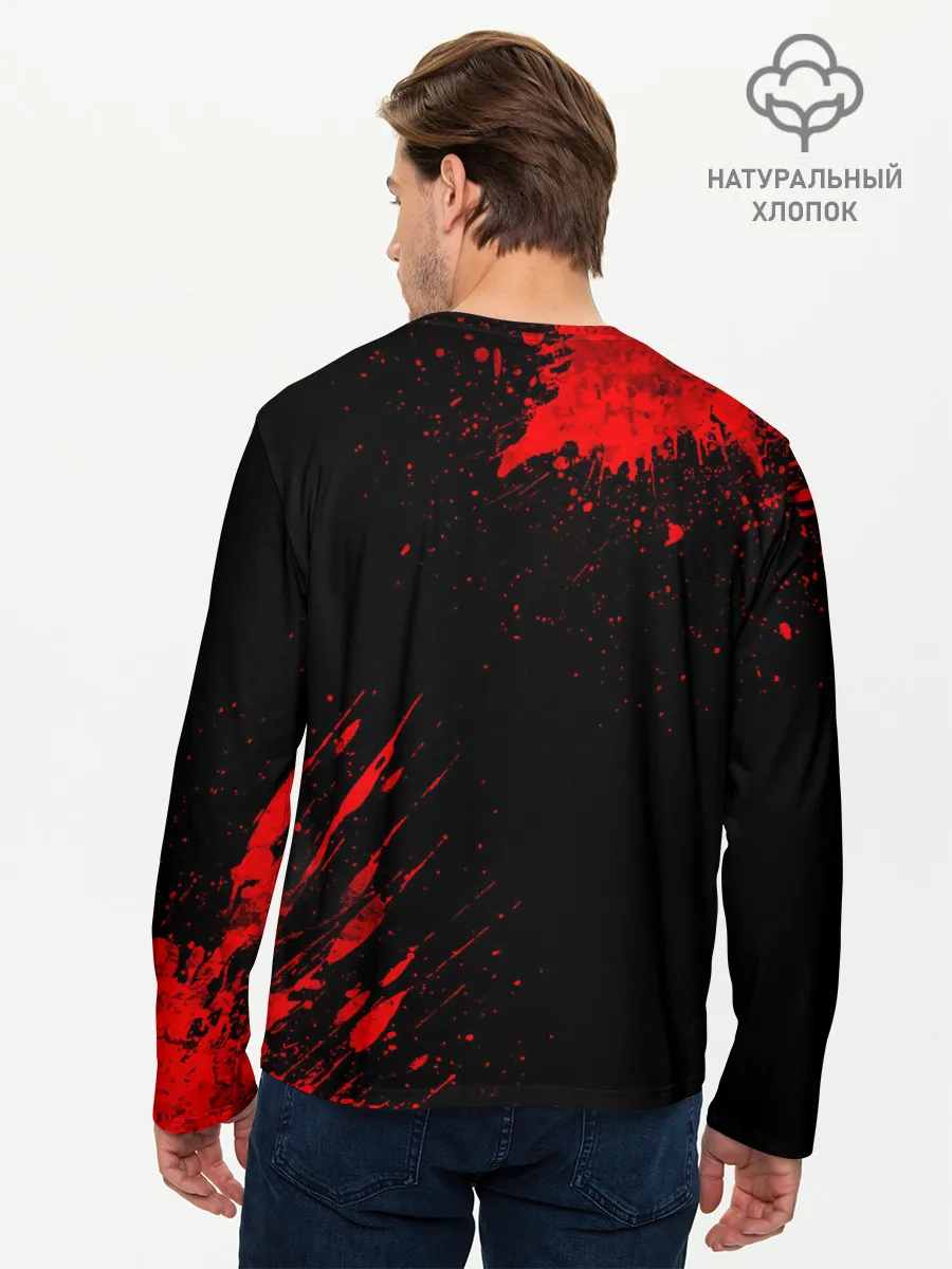 Мужской лонгслив базовый / DOOM - Шлем