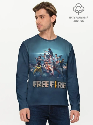 Мужской лонгслив базовый / Free Fire