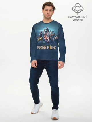 Мужской лонгслив базовый / Free Fire