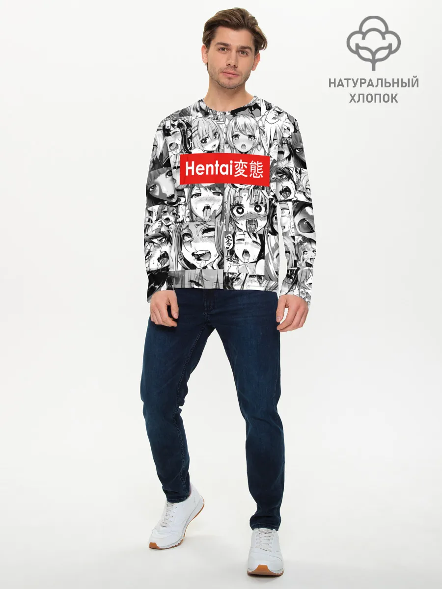 Мужской лонгслив базовый / Японская анимация