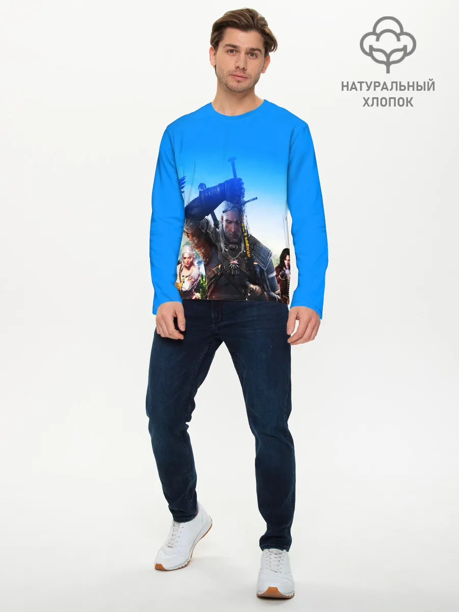 Мужской лонгслив базовый / ВЕДЬМАК 3