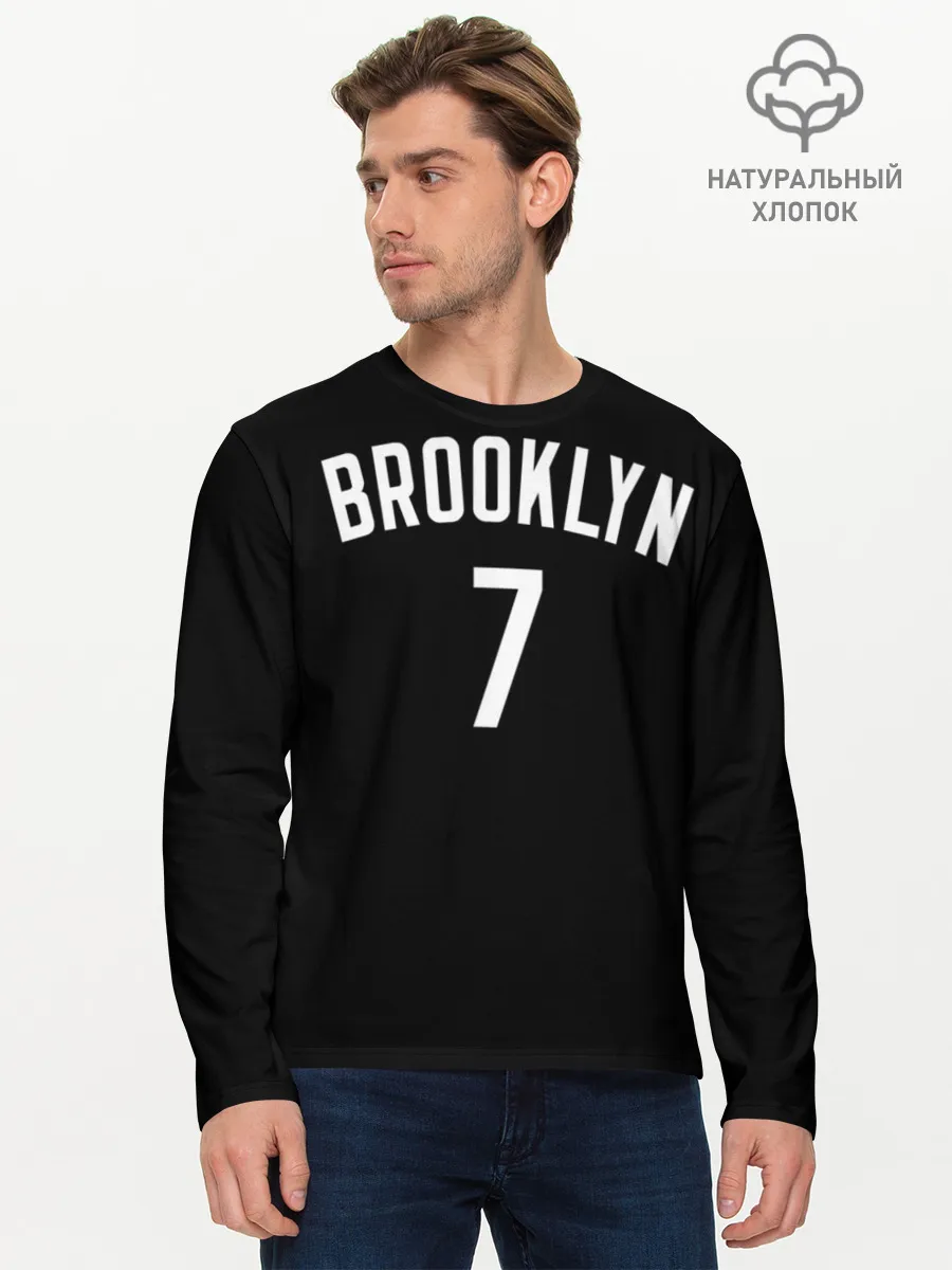Мужской лонгслив базовый / Кевин Дюрант Бруклин 7