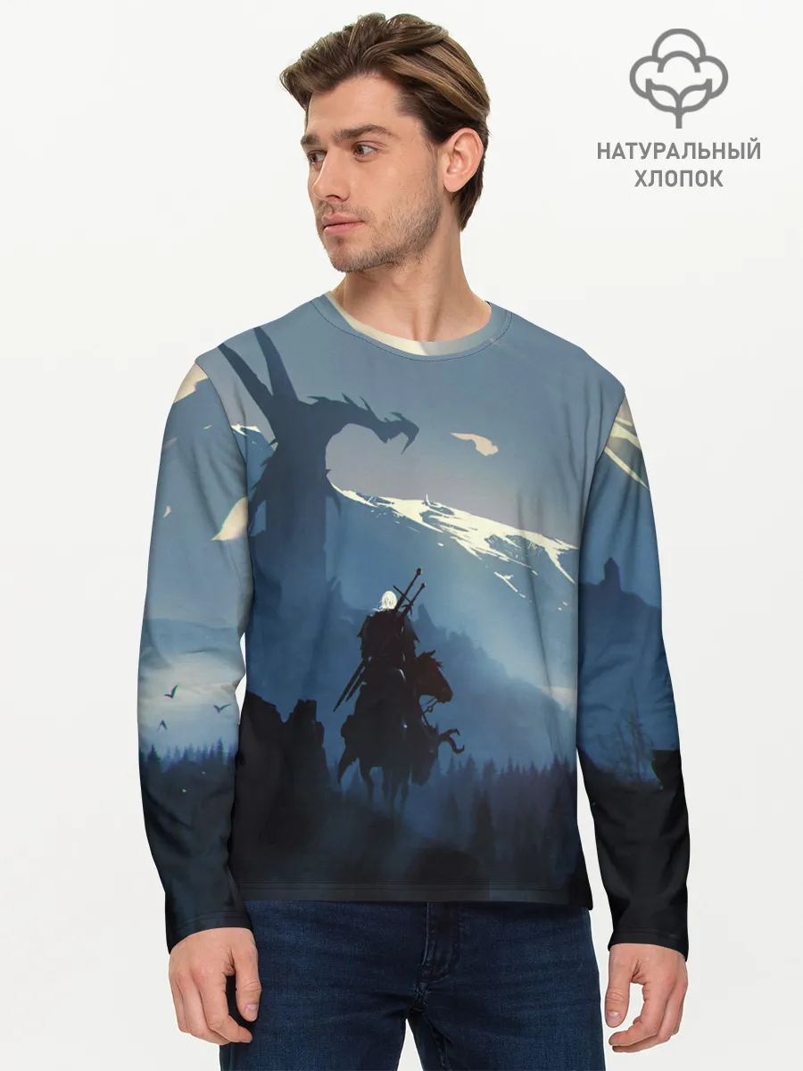 Мужской лонгслив базовый / ВЕДЬМАК