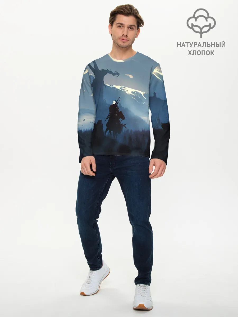 Мужской лонгслив базовый / ВЕДЬМАК