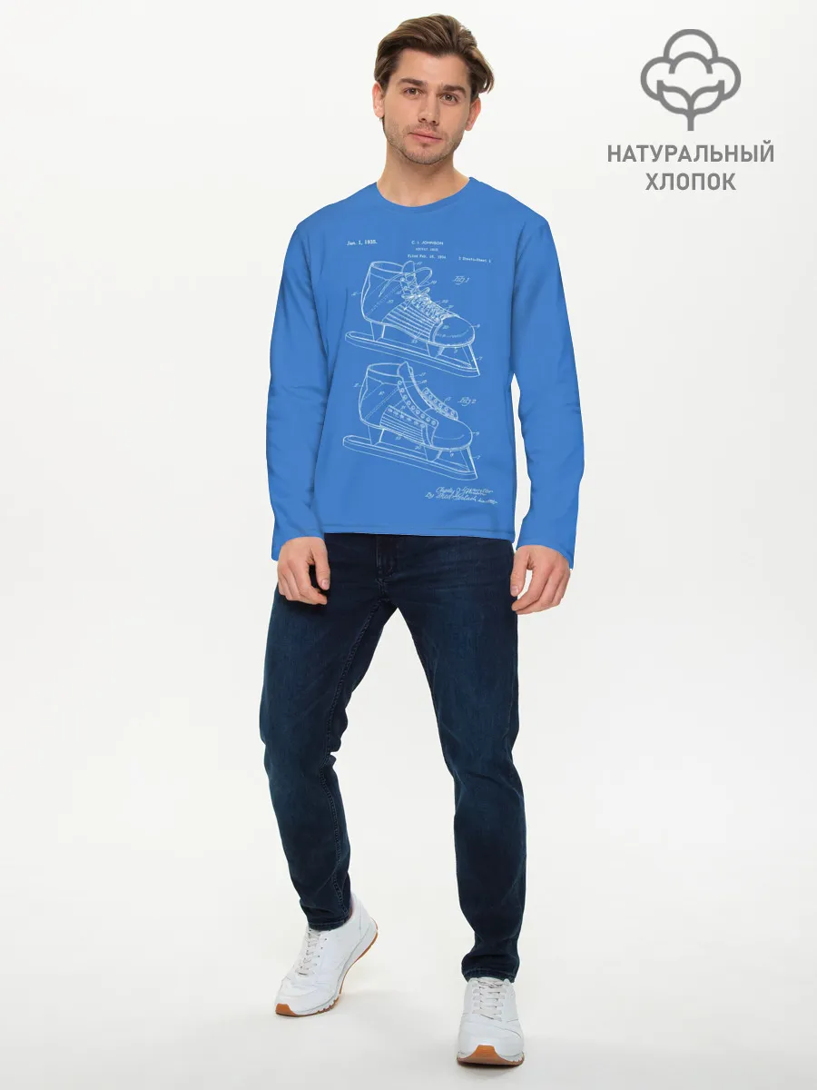 Мужской лонгслив базовый / Patent - hocey