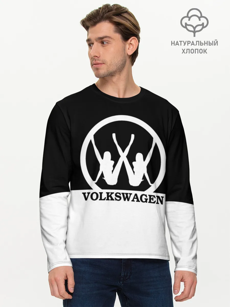 Мужской лонгслив базовый / Volkswagen