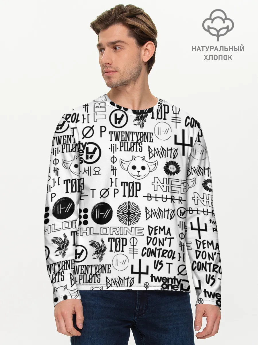Мужской лонгслив базовый / TWENTY ONE PILOTS