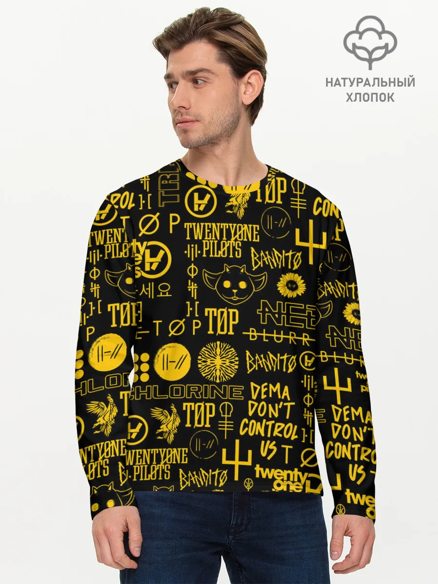 Мужской лонгслив базовый / TWENTY ONE PILOTS